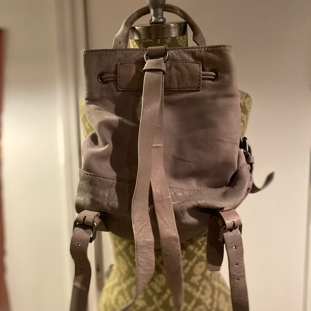 Treasure & Bond drawstring backpack grey since travel handbag